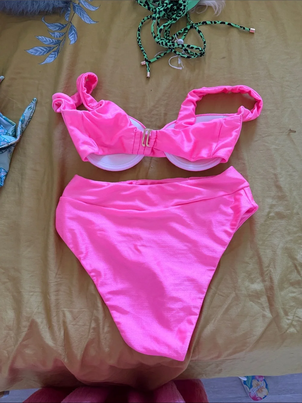 Lover and friends coral Pink 2-Piece Swimsuit with Padded Cups